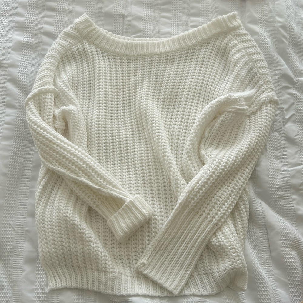 Boat neck sweater